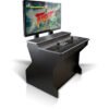 sit down pedestal arcade machine